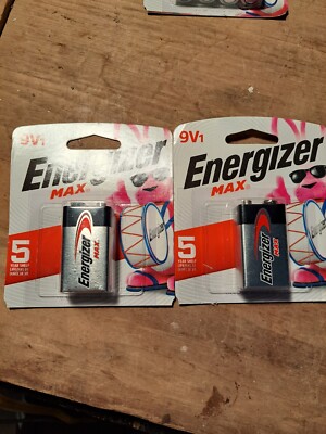 2 PIECES Energizer Max 9V Alkaline Battery