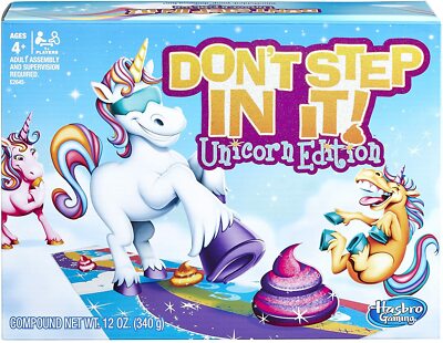 Hasbro Don't Step In It Unicorn Edition - Amazon Exclusive    X Free Shipping 