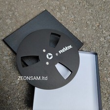 One Pair 7'' REVOX Tape Reel Black Aluminum Reel to Reel Empty Take up Reel