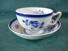 Spode Gloucester Blue Y2989 Fine Stone Canton Shape Cup and Saucer Set(s)