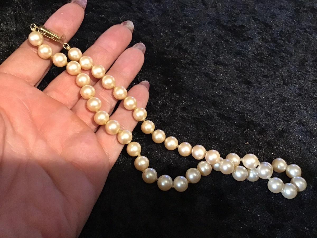 Monet faux pearl necklace deals