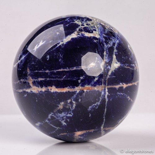 759g85mm Sodalite Sphere Crystal Ball Quartz Healing Natural Blue Gemstone Decor - Picture 6 of 12
