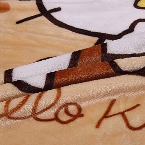 Hello Kitty Throw Blanket Printed Flannel Super Soft Plush Cover Lap 55'' x 40" - Picture 6 of 6