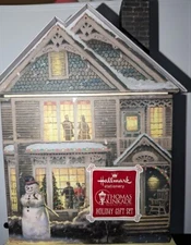 Thomas Kinkade Christmas Blank Note NXS1232 Hallmark Vintage Holiday Decor w/Box