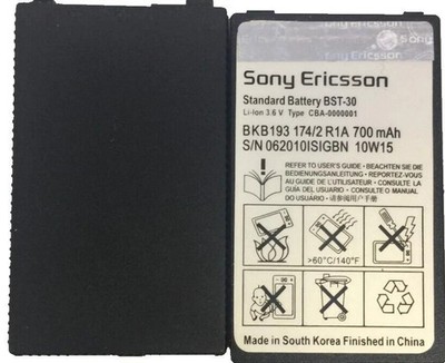 Neu Original Original Sony Ericsson Akku BST-30 K700i T220 T230 T290i K500