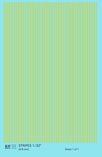 K4 Ho Scale Water Slide Decals Yellow 132 Inch Stripes Set K4 Ho Scale Water Slide Decals Yellow 132 Inch Stripes Set