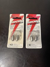 RAYOVAC KRYPTON BULBS 3 Pack - FOR 3D CELL FLASHLIGHT- MODEL K3