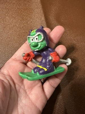 1984 Bully Figure Astronik Downhill Skier McDonald's 2.5'' Toy Happy Meal Vtg PVC