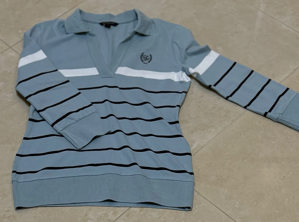 Cárdigan Tommy Hilfiger Mujer Suéter Verde Suave Rayas. Talla de tracción: S/P Foto 4 de 4