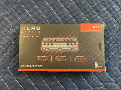 PNY XLR8 CS3140 4TB M.2 NVMe Gen4 x4 Internal Solid State Drive (SSD) Heatsink