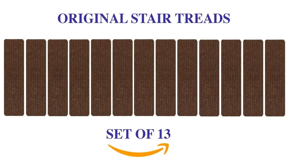 Conjunto de 13 degraus de escada coleção tapete antiderrapante interno piso de escada - Imagem 3 de 4