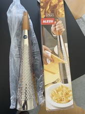 Alessi Todo Giant Grater Cheese Nutmeg Sapper, Steel, Brand New In Box