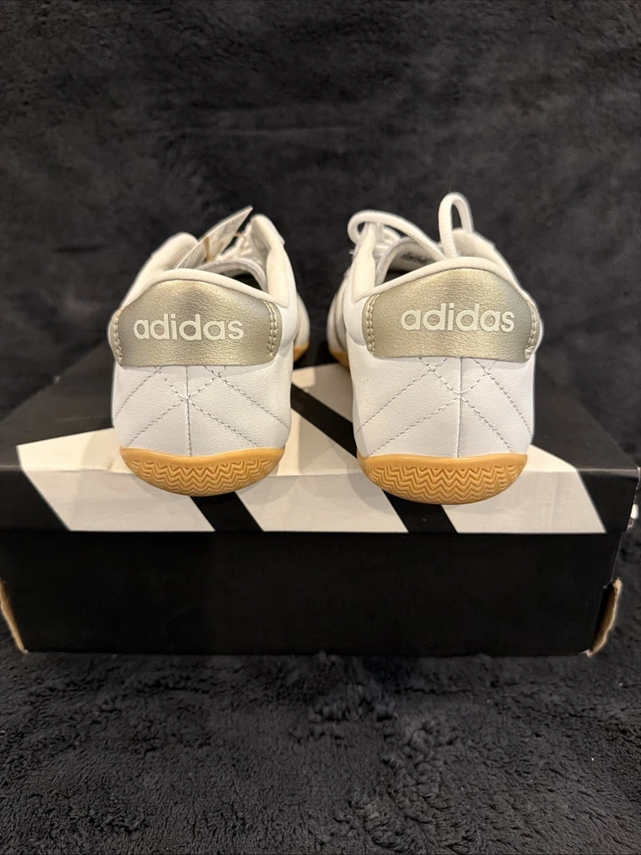 adidas Grand Court Lo JQ9685 Women’s Size 8 White/Gold/Gum NIB - Image 3 of 4