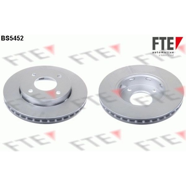 2X FTE 9072261 Bremsscheibe FüR Mitsubishi Smart Forfour Colt CZC 454 Z3 A Z2 A-image
