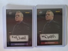 2 x Panini darts PDC Sammelkarte John MC Donald Autogrammkarten  /50 + /75