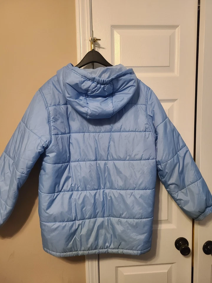 VINTAGE NIKE North Carolina Tar Heels Full Zip Puffer Jacket XL/20  Blue see pic - Image 4 of 4