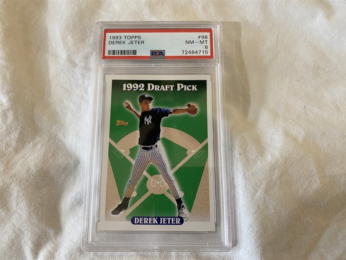 1993 デレク・ジータ　psa7 Derek Jeter RC 1993 Topps 1992 Draft Pick Card # 98 PSA 7 NM