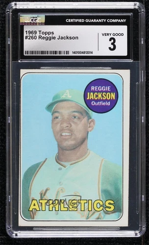 1969 Topps Reggie Jackson #260 CGC 3 Rookie RC HOF