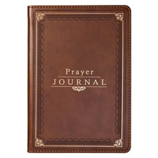 Prayer Journal w/Scripture  Classic Prayers-Brown LuxLeather
