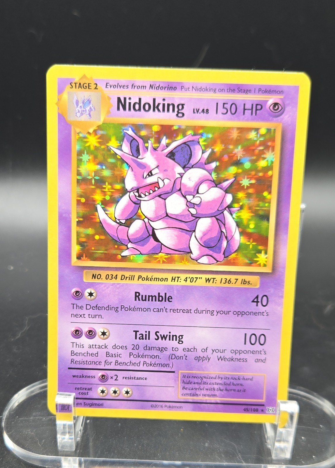 Nidoking 45/108 Evolutions Holo