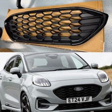 For Ford Puma 2019-2024 ST Line Front Bumper Main Grill Grille Gloss Black