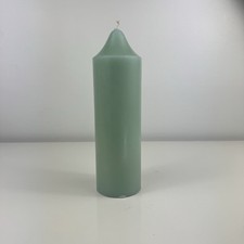 Vintage Colonial Candle Of Cape Cod 9.5 Inch Pillar Seafoam Green Candle 1561