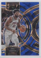 2023-24 Panini Select Premier Level Blue Cracked Ice Prizm Joel Embiid #197 0f13
