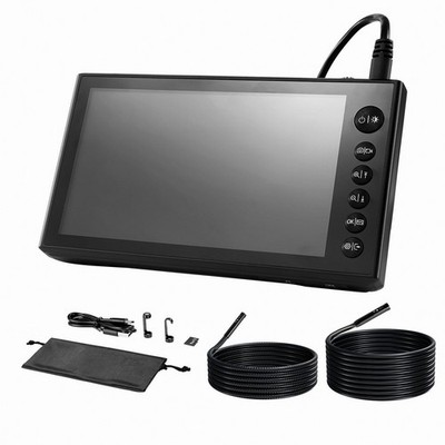 3-Lens Borescope 7'' 16.4+9.8ft, Split Screen IP67