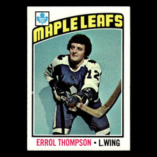 Errol Thompson #259 1976 Topps Toronto Maple Leafs Hockey Card NHL EX