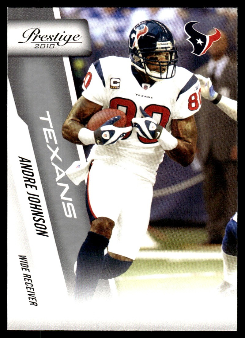 Andre Johnson 2010 Panini Prestige #76 Texans NFL READ FREE SHIP AutographDen