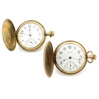 Antique 1908-1912 Waltham 7J Grade 610 16s Men's Pocket Watch Lot of 2 #WB4364-1