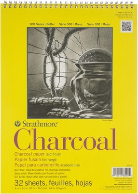 Strathmore Kohle Spiral Papier Block 9''X12'' -32 Blatt - 330900