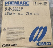 NEW Kobelco Premiarc Mig Welding Wire DW-308LP 0.035 in 0.9mm 28 lbs.