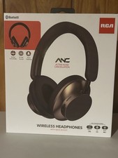 RCA Bluetooth Wireless Headphones Bass Booster  Active Noise Cancellation ANC 