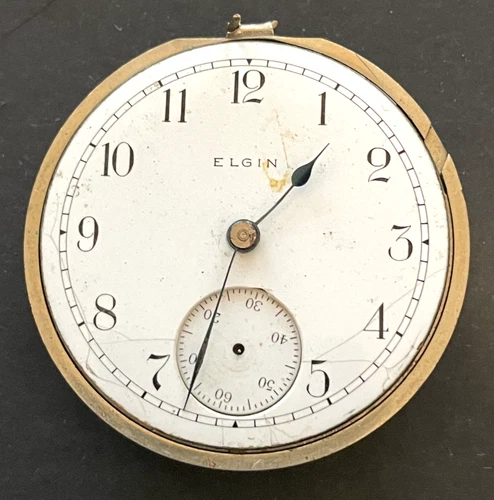 Antique 1911 Elgin Grade 317 Pocket Watch Movement Parts/Repair 18s 15j USA
