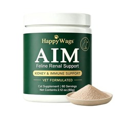 Happy Wags Aim For Cats Powder, Happywags Aim Kidney & Immune Support, 60g