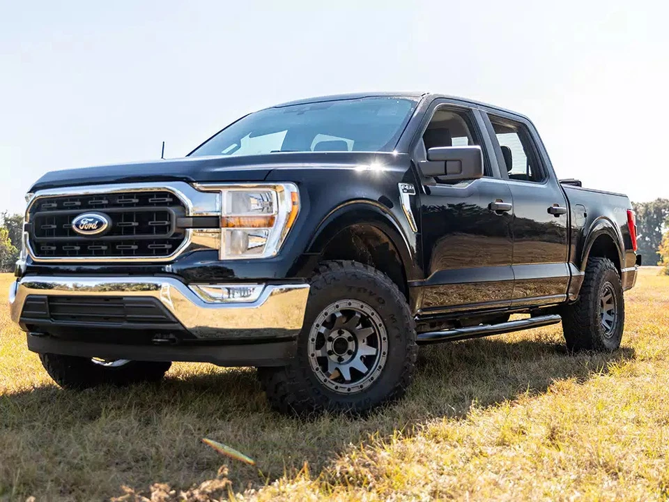 Ionic 3" Black Nerf Bars Fits 2006-2010 SUV Hummer H3 Foto 3 de 4