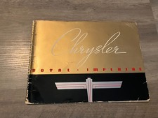 Original 1938 Chrysler Royal Imperial Brochure Spiral Bound Catalog Original 1938 Chrysler Royal Imperial Brochure Spiral Bound Catalog