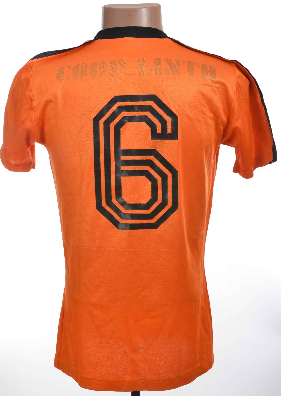 ADIDAS VINTAGE 1980'S ORANGE SHIRT JERSEY SIZE M ADULT WEST GERMANY #6