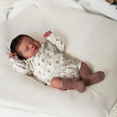 Reborn Baby Dolls 18'' Sleeping Newborn Realistic Vinyl Body Lifelike Toddler Toy