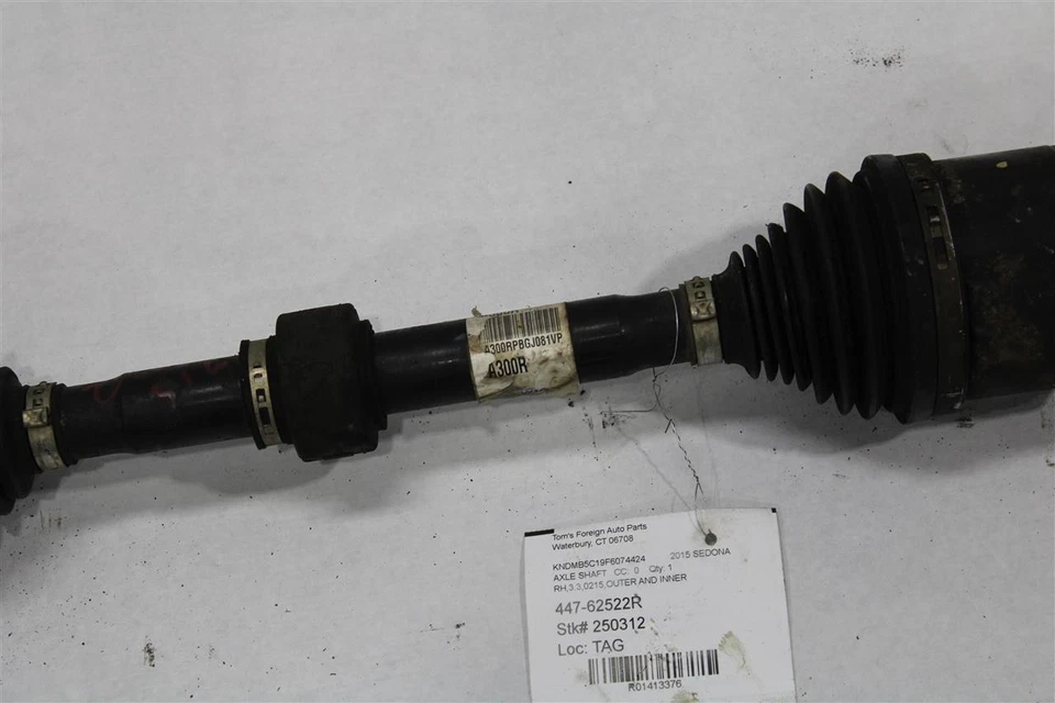 AXLE SHAFT Kia Sedona 2015 15 2016 16 Right 1413376 - Image 4 of 4