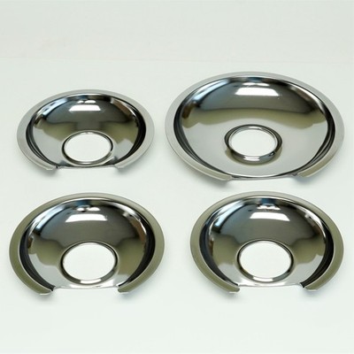 GB8 GE Hotpoint Range Burner Drip Pans 3 WB32X10012 1 WB32X10013