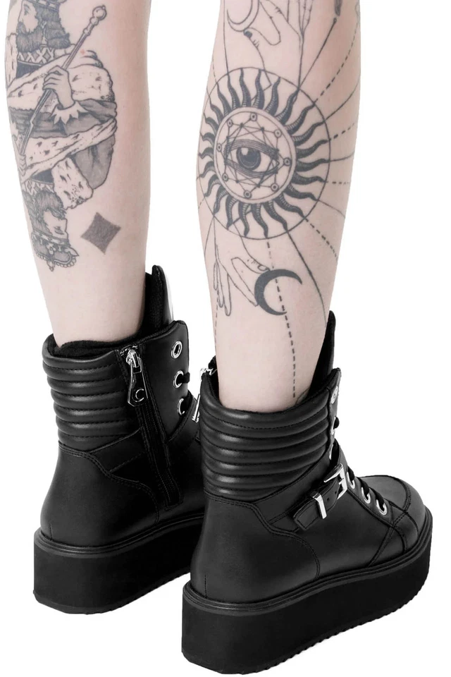 KILLSTAR High Tops Black Keiko Kitty - Image 4 of 4