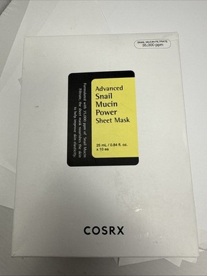 COSRX Advanced Snail Mucin Power Sheet Mask 10 Pack 25ml 0.84oz ea