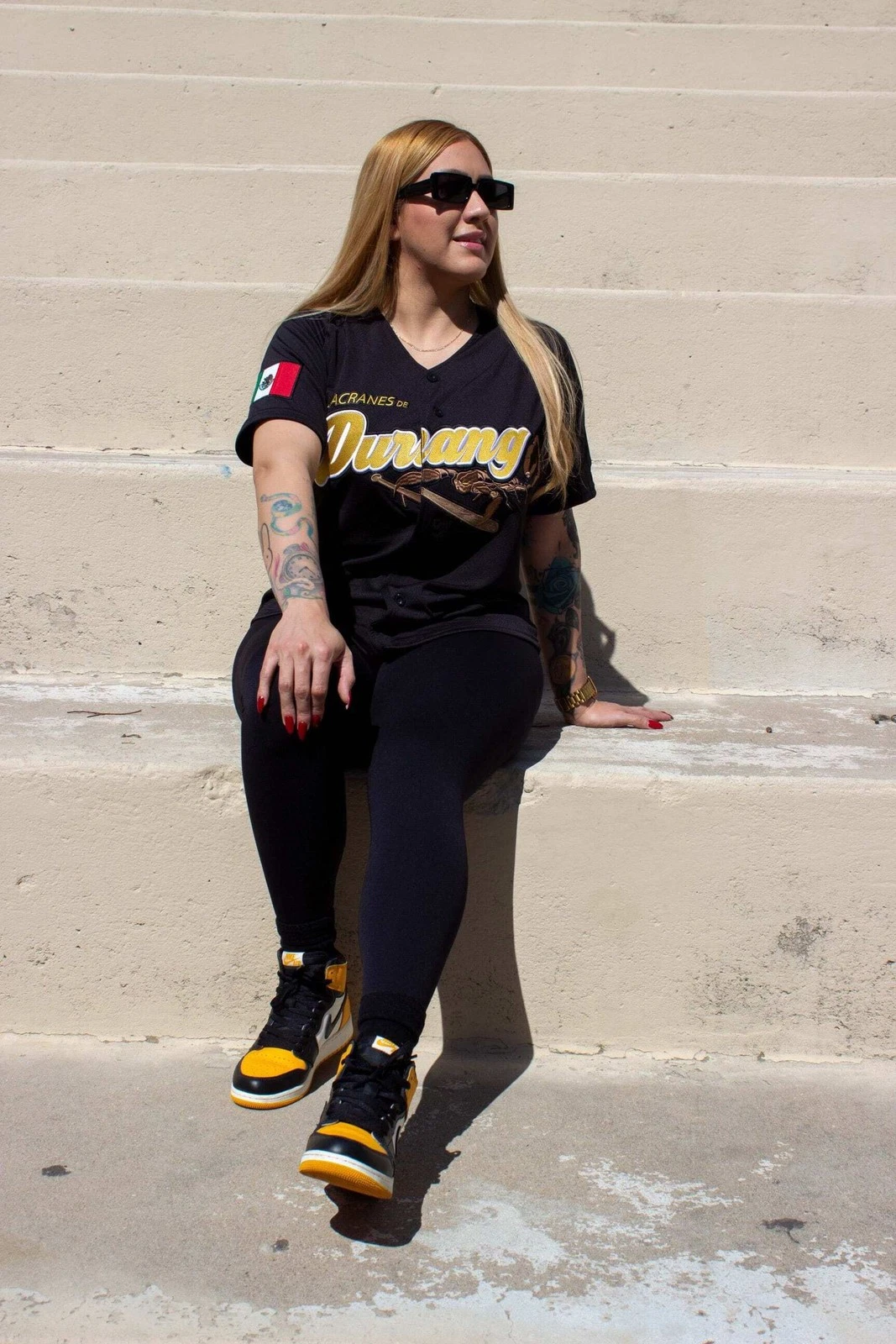 LOS Alacranes De Durango Baseball Jersey Black