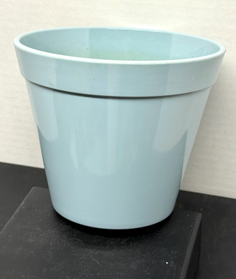 Vintage Zak Designs Sky Blue Flower Pot 5'' HIgh Melamine Plastic