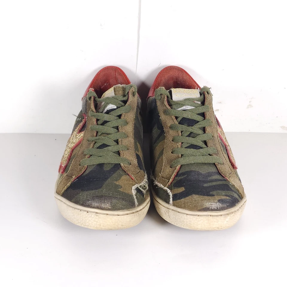 Zapatillas informales Freebird By Steven para mujer Fb927 US10 camufladas rojas envejecidas  Foto 3 de 4