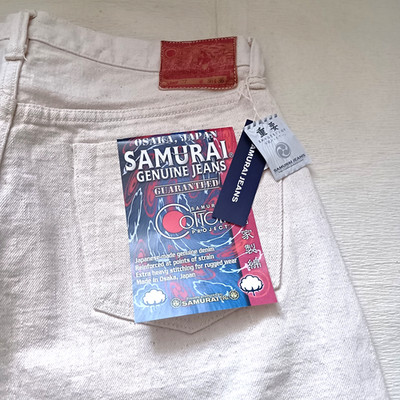 Samurai Jeans S710SC-KI-NA Samurai Cotton 18oz Ecrul Series Size 32-40in Japan