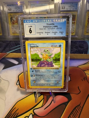 Squirtle (1st Edition) graded CGC 6 for sale on eBay