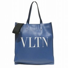 Valentino Garavani Leather 2Way Bag Men Blue One Size